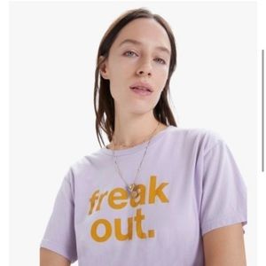Mother Denim Lavender Freak Out tee t-shirt size S Small
